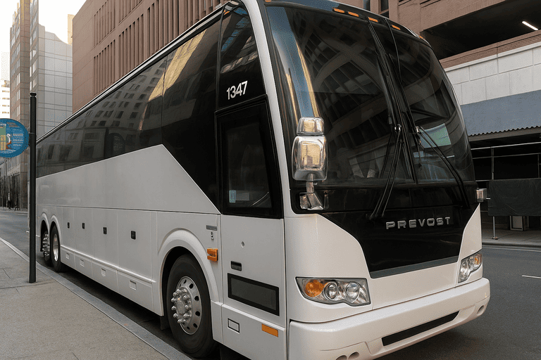 a Charter Bus Rental Torrance coach bus