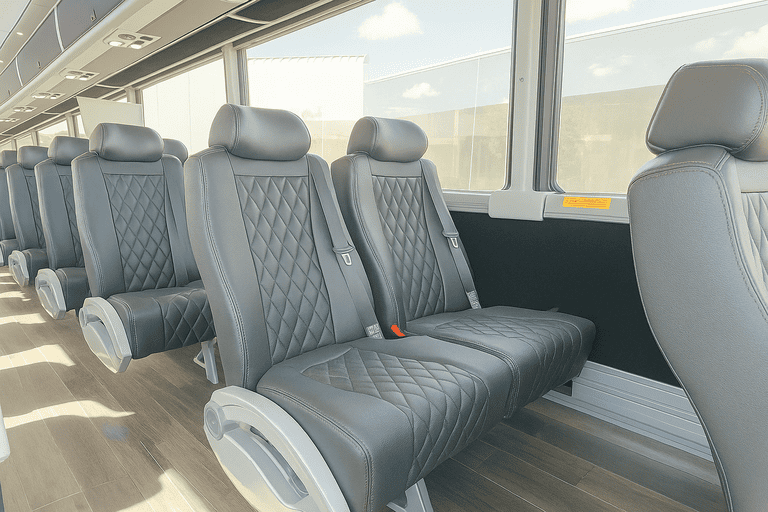 interior of Charter Bus Rental Torrance charter bus